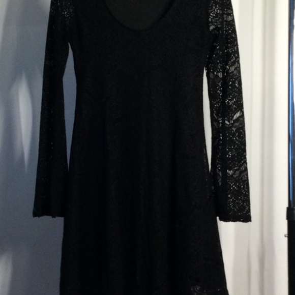 Xhilaration Black Lace  Overlay Dress EUC - Picture 12 of 13